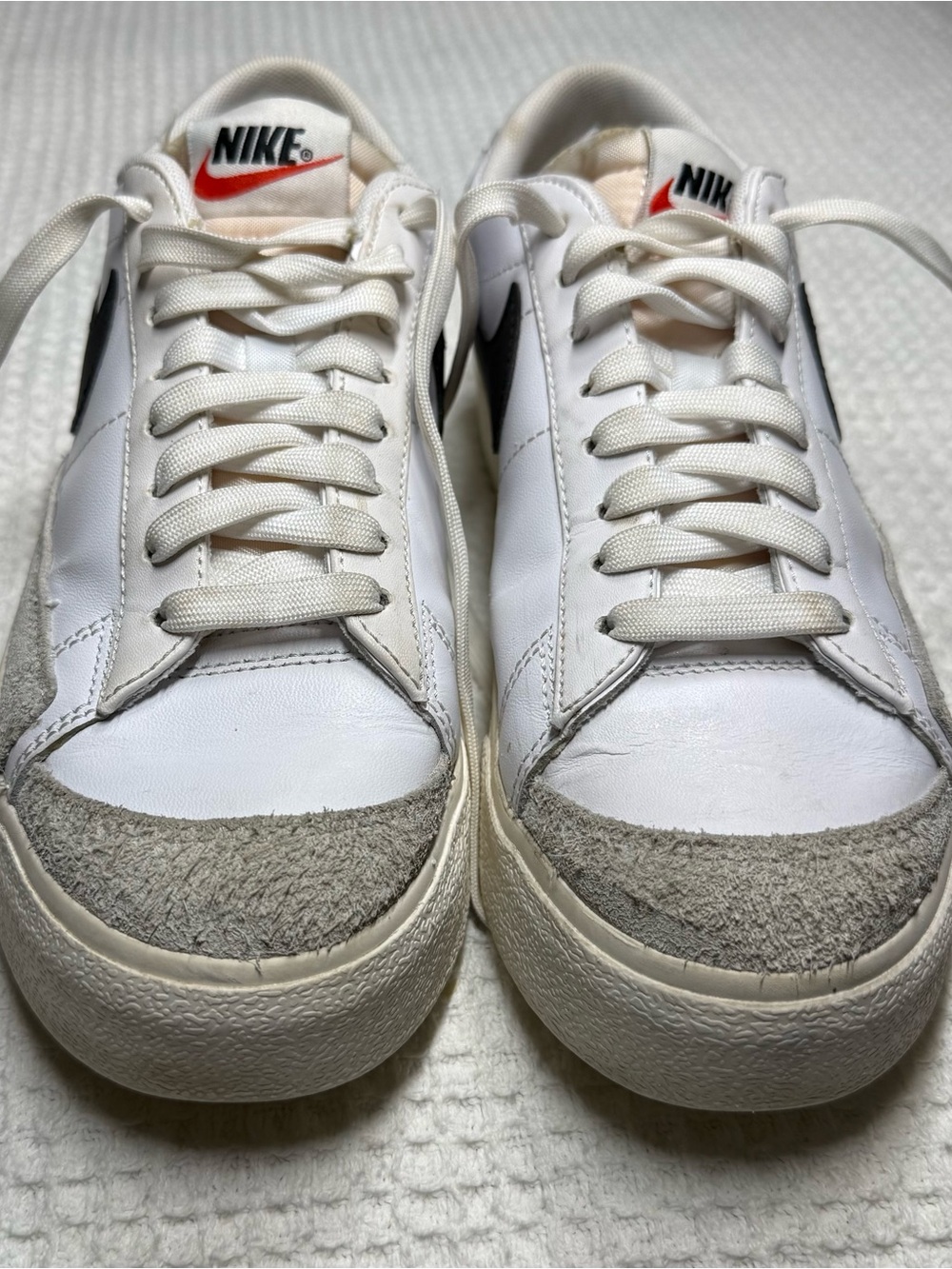 Nike Blazers Low Platform Sneakers with Black Swoosh